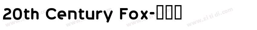 20th Century Fox字体转换
